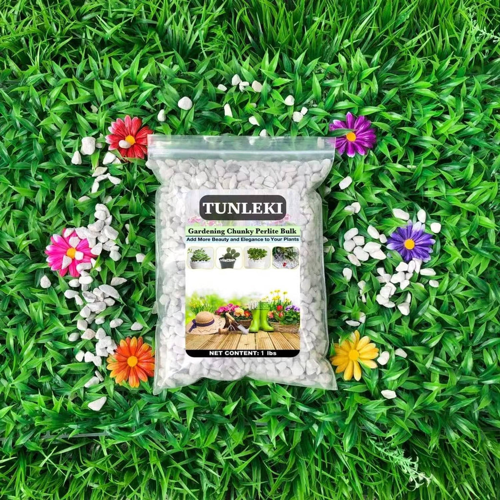 Chunky white perlite in TUNLEKI bag, net content 1 lb for plants