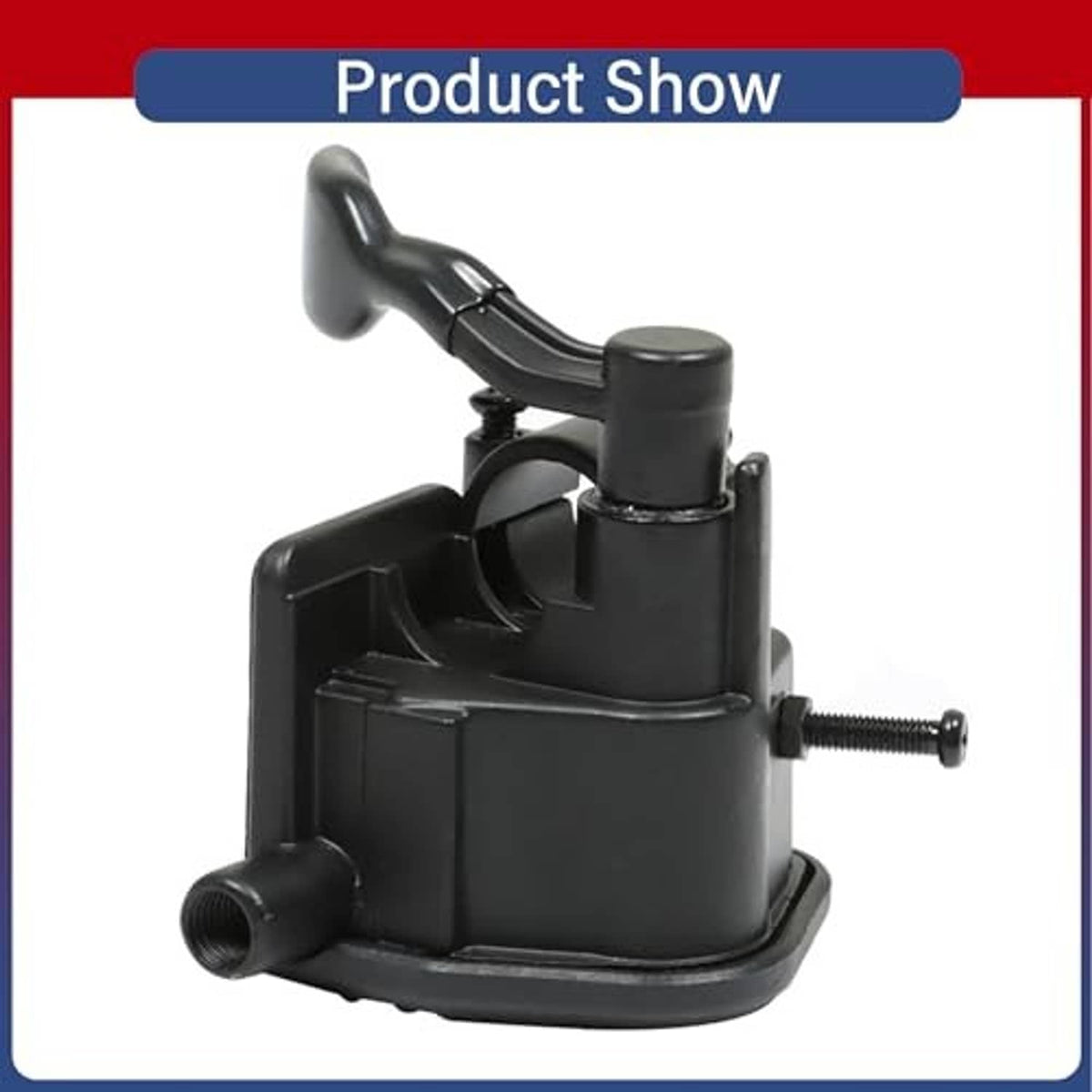 Black throttle housing with side lever and threaded mounting post