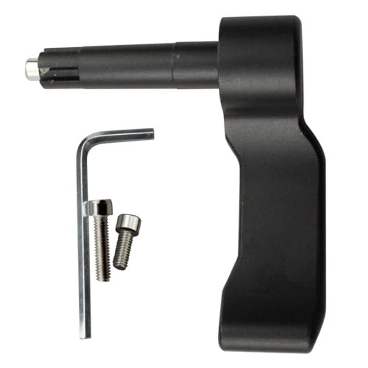 Black thumb throttle lever with L hex key and two mounting screws