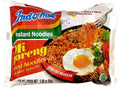 Indomie instant noodles packet, stir-fry flavor with fried egg and vegetables