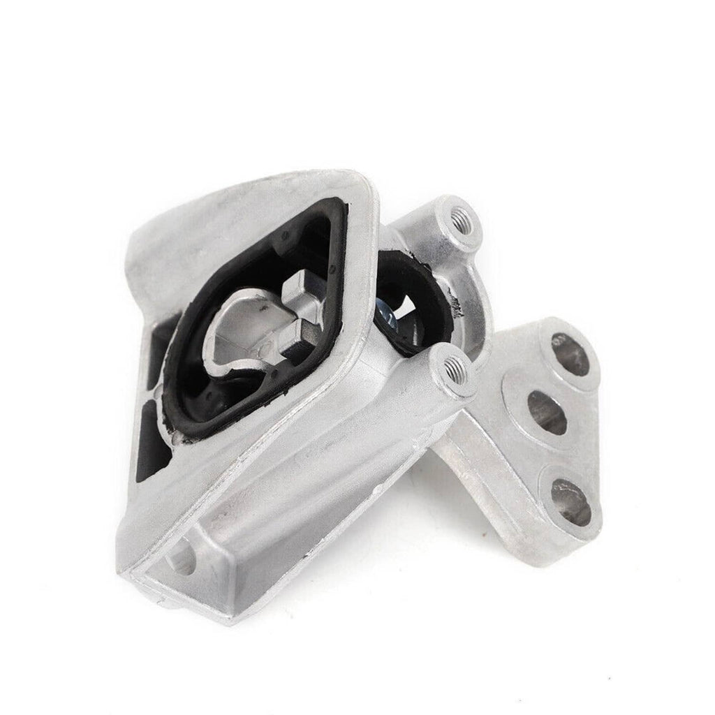 Motor mount bracket with black rubber insert and metal base, bolt holes and studs