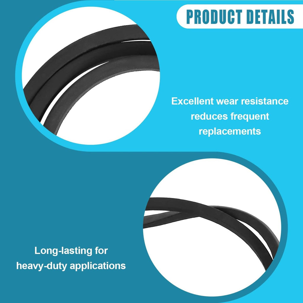 Black drive belt close-up, curved coiled loops