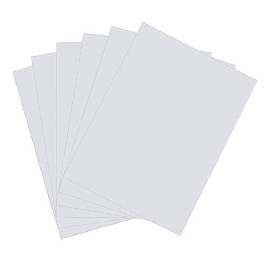 Vinyl siding repair patches, light gray rectangular sheets, overlapping pack