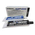 Mastercool ALUM-BOND aluminum repair compound tubes and box with white paste applicator
