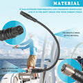 Black sonar adapter cable with molded connectors for transducer installation