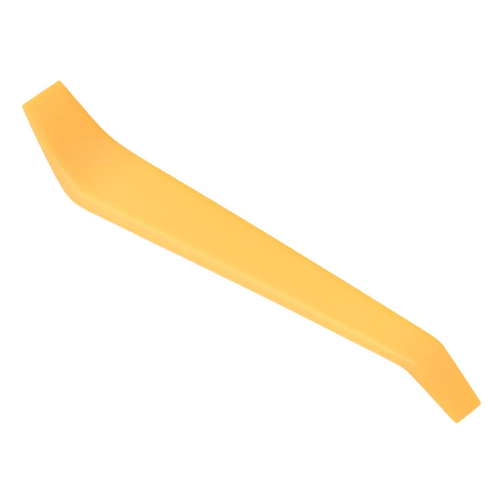Yellow curved arrow graphic