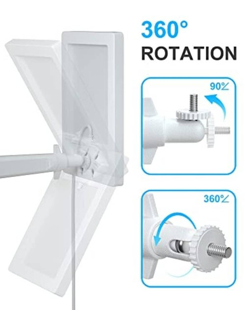Solar panel charger with adjustable 360° rotation mount and camera holder