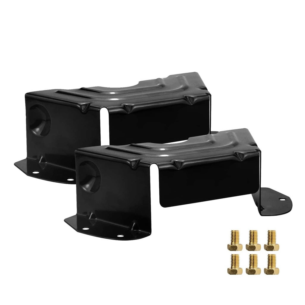 Mejiao 2-pack black deck spindle pulley belt guard covers with mounting screws