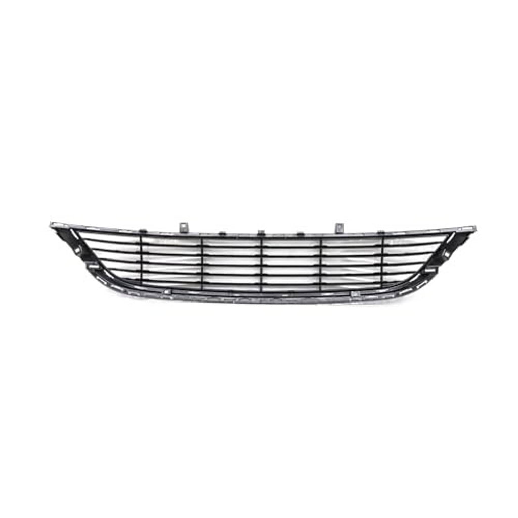 Front lower grille with black frame, central grid pattern, and mounting tabs at corners