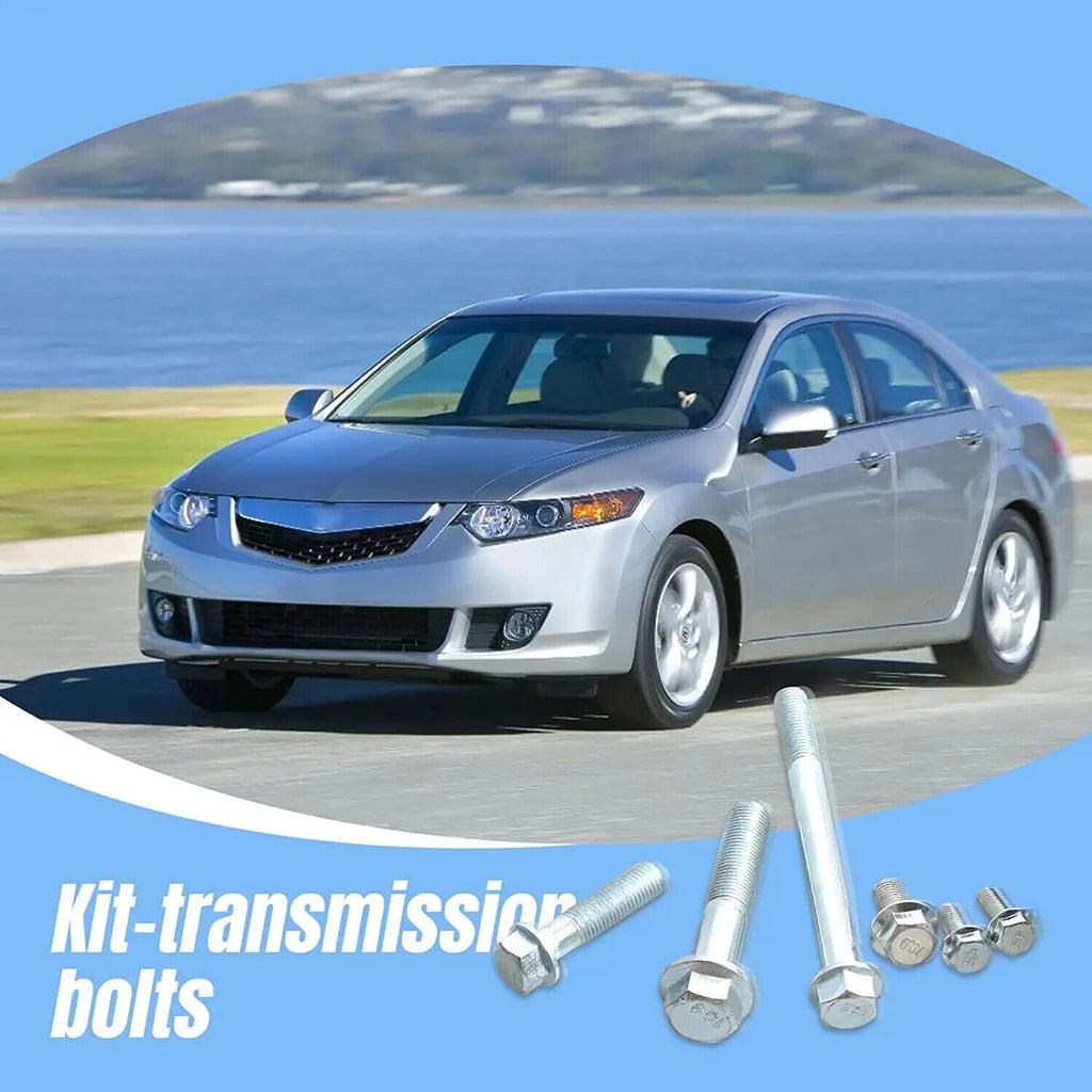 Transmission bolt kit with bolts and hex nuts for installation