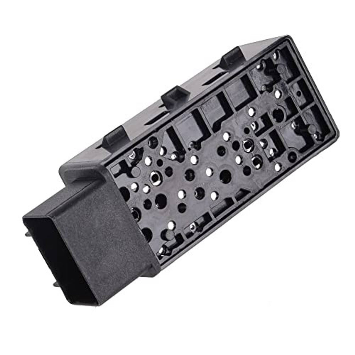 6-way power seat adjustment switch back panel with exposed metal contacts
