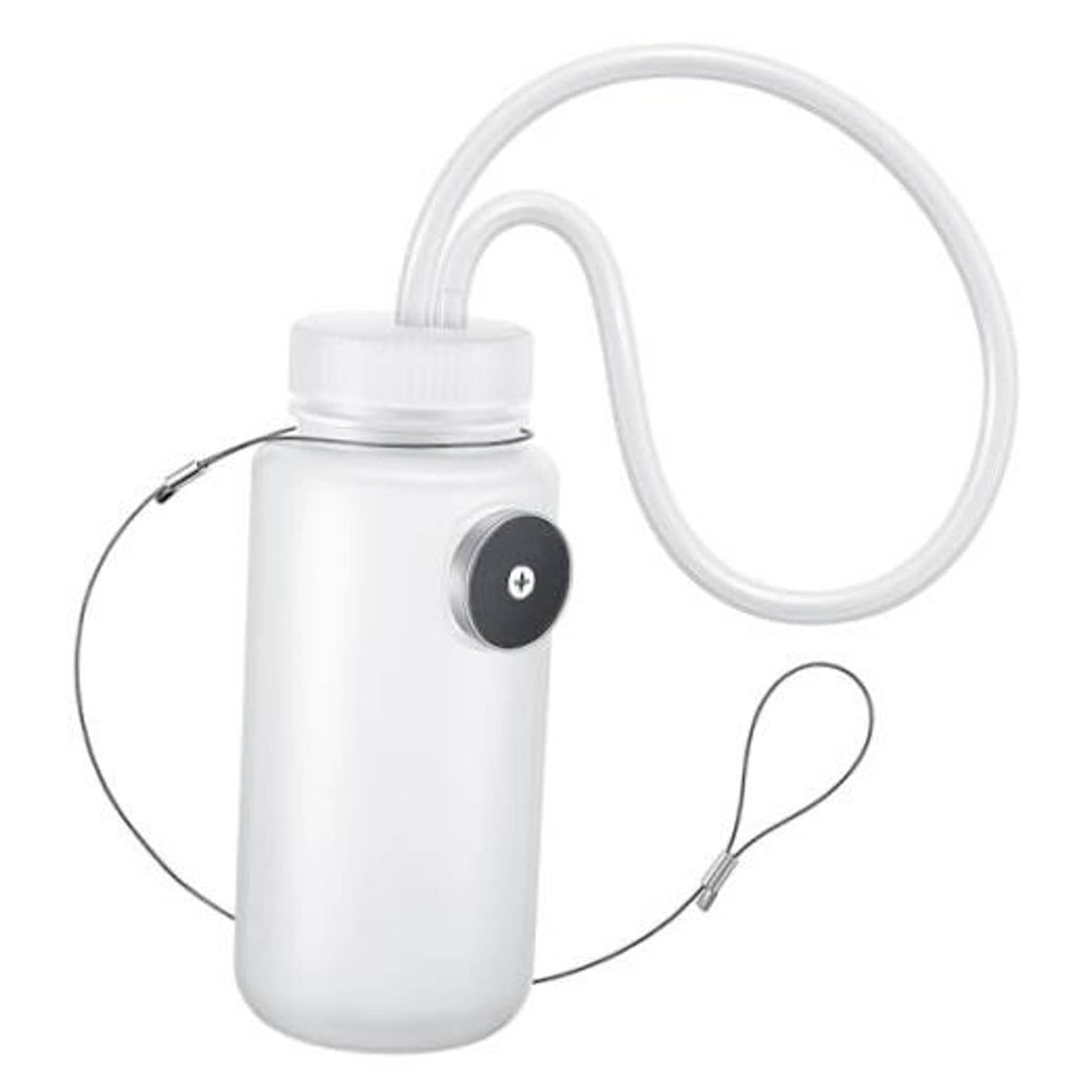 16oz brake bleeder bottle kit with white reservoir, cap, and clear hoses