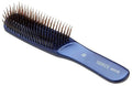 Ikemoto Seduce L hair care brush, blue paddle handle with mixed bristle tips
