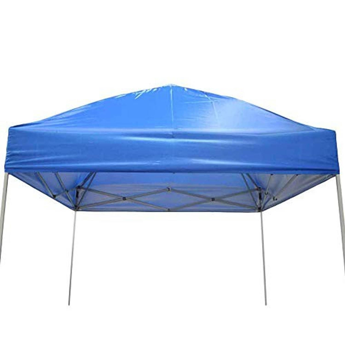 Blue peaked canopy replacement top cover for an 8x8 shelter frame