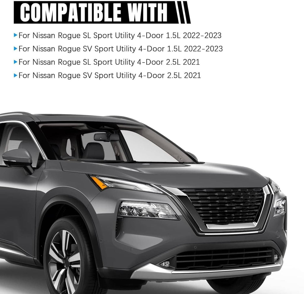 Passenger-side LED headlight on vehicle front corner with grille and bumper