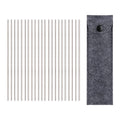 Stainless steel blocking board needle pins with felt backing strip