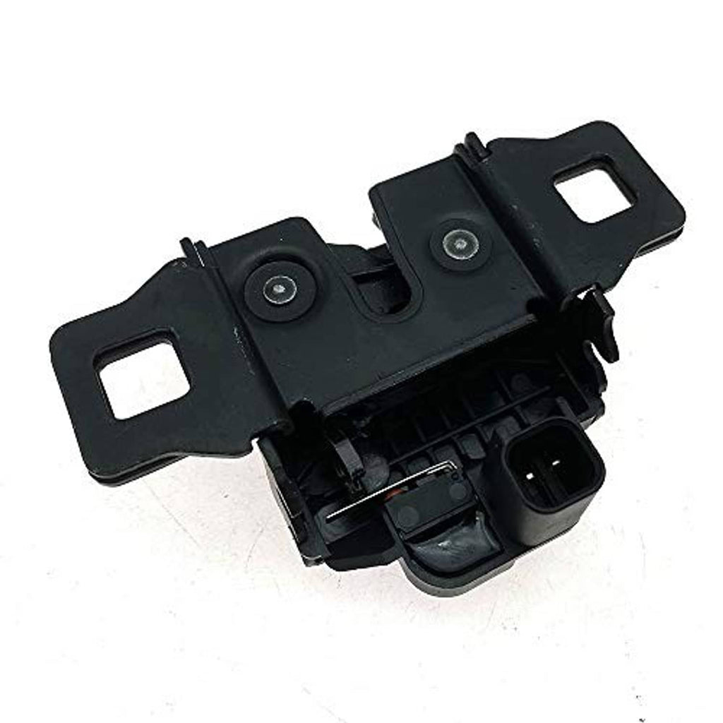 Black hood latch release switch sensor showing internal components and mounting bracket