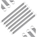 Stainless steel extension spring set with coil body and loop end hooks