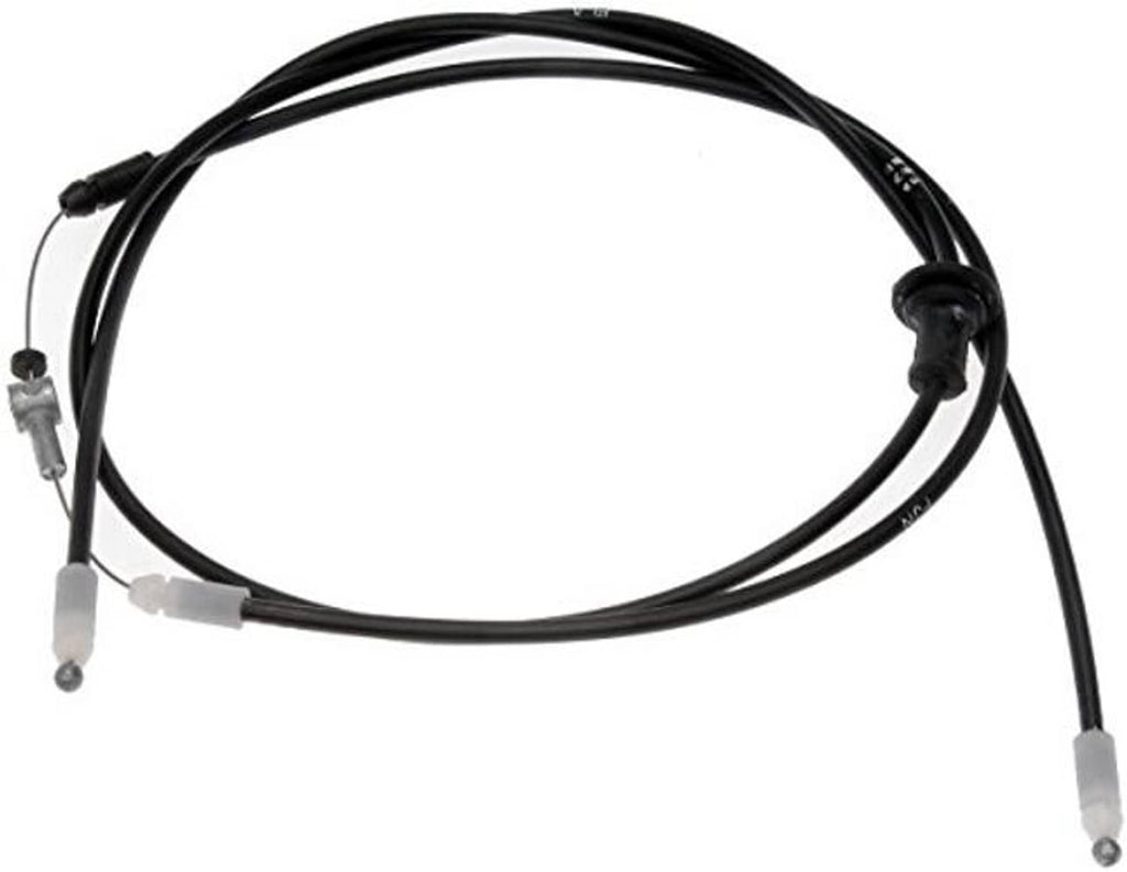 Hood release cable set: black cable loops with gray sheath ends, 2-pack