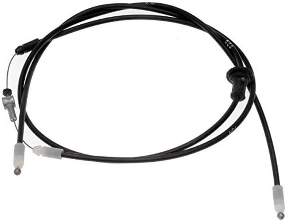 Hood release cable set: black cable loops with gray sheath ends, 2-pack