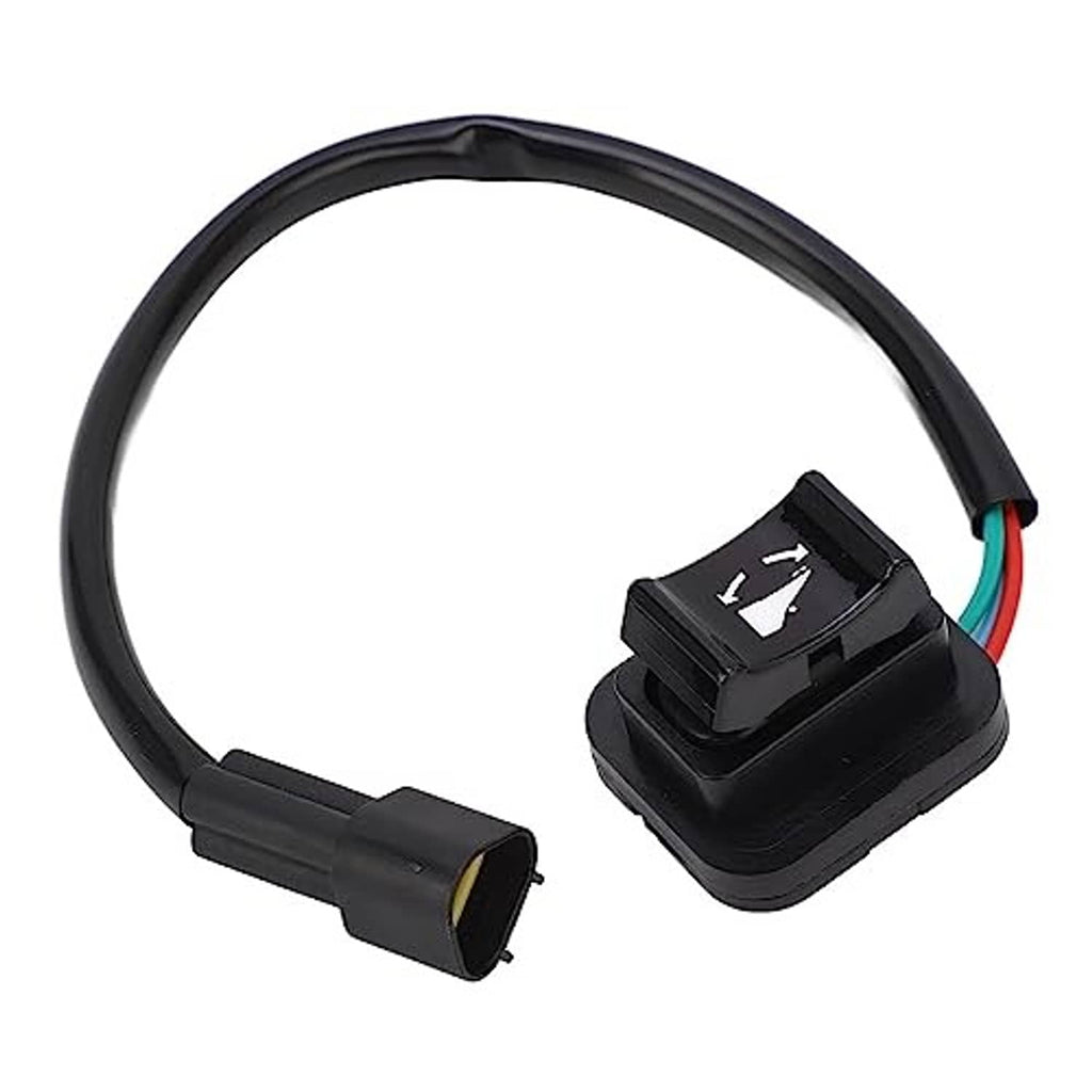 Marine trim tilt switch with black housing, boot-style connector, and color-coded wire leads