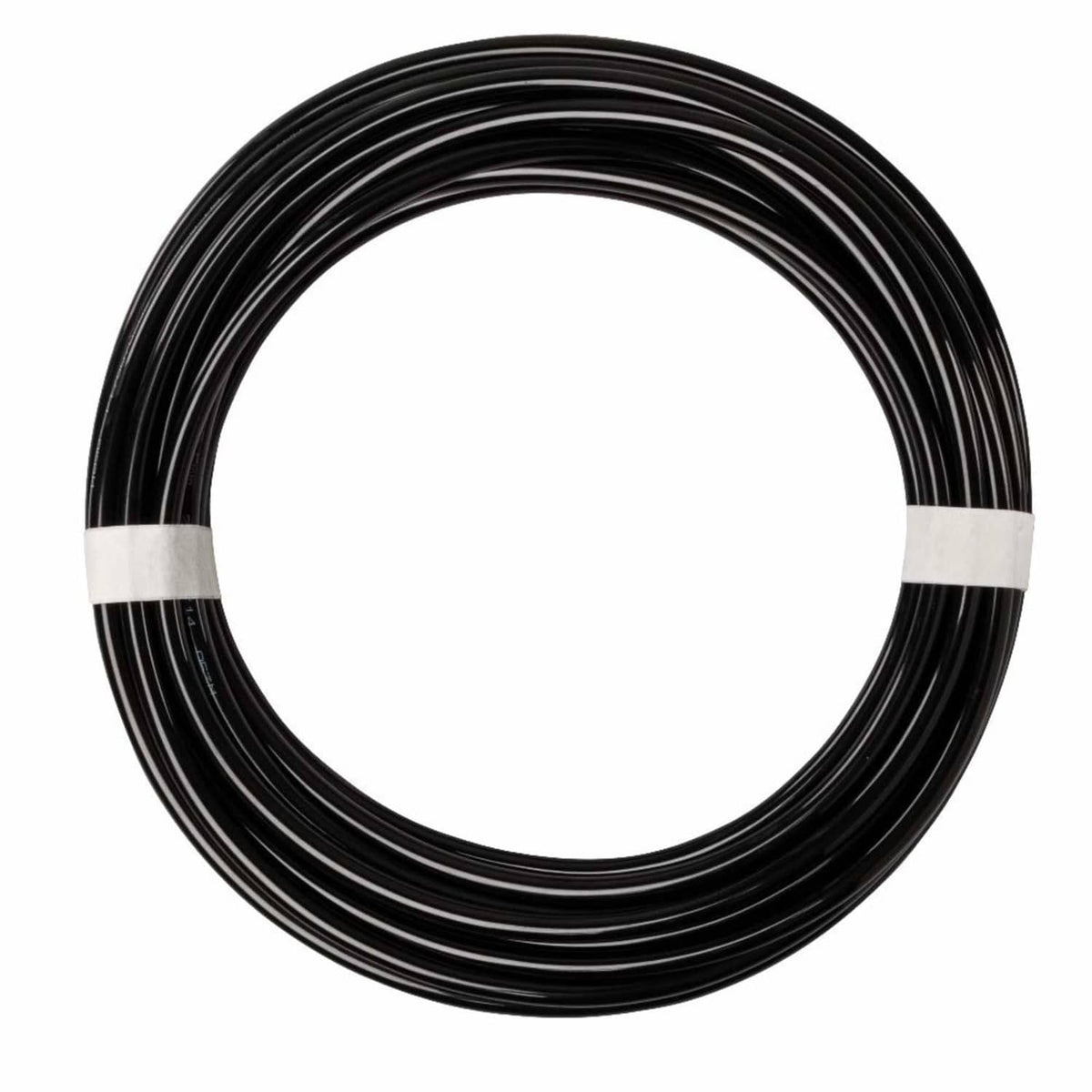 Black PU air hose tubing coil, 32.8 ft length