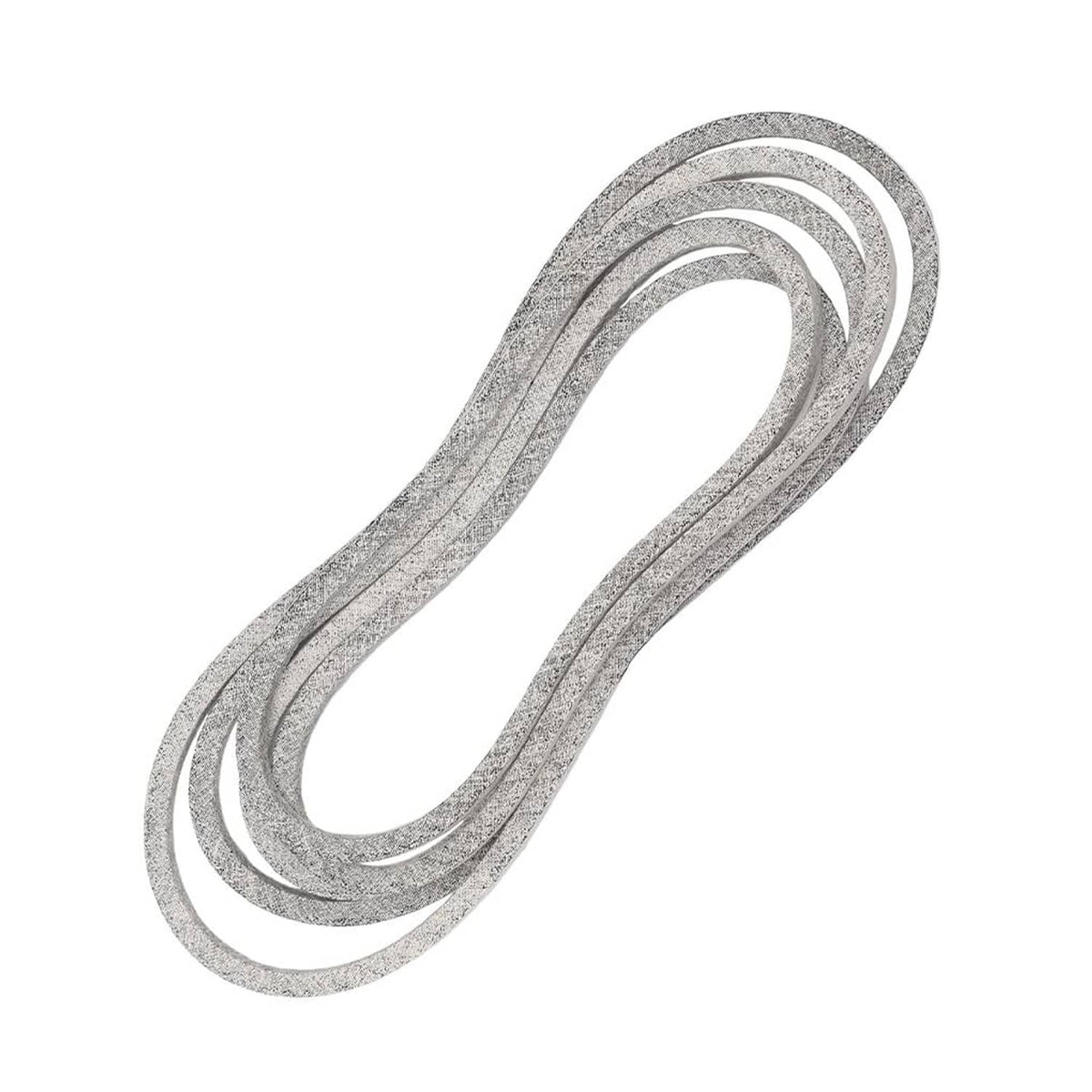 Gray deck belt loop strip shown flat in a curved oval, fabric-textured surface