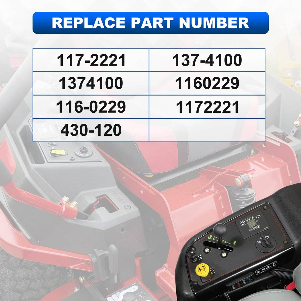 Ignition starter switch part number label panel and black switch housing