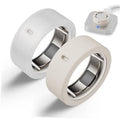 Silicone ring protector case in clear starlight, with metal ring insert