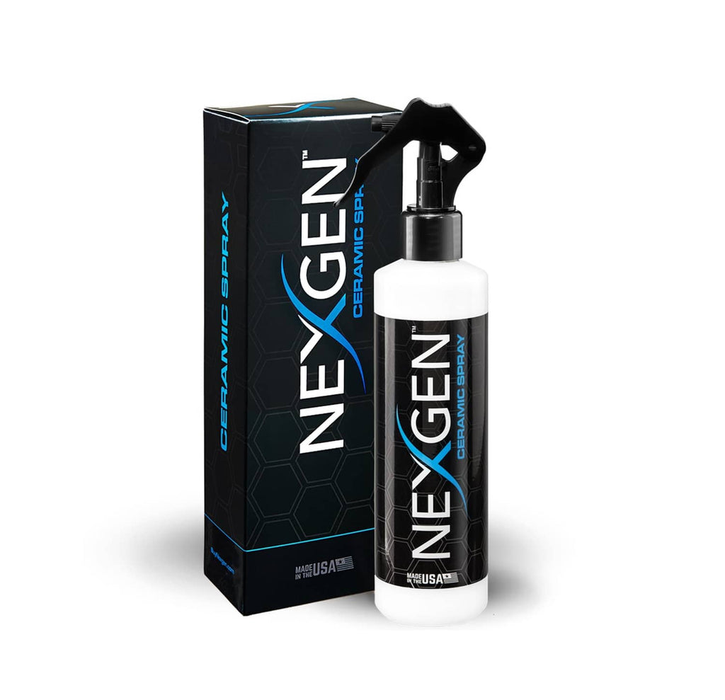 Nexgen ceramic spray silicon dioxide bottle with trigger sprayer and matching box