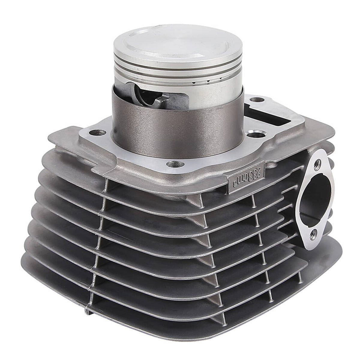 Aluminum cylinder and piston top end kit with gaskets and rings, big bore 67mm