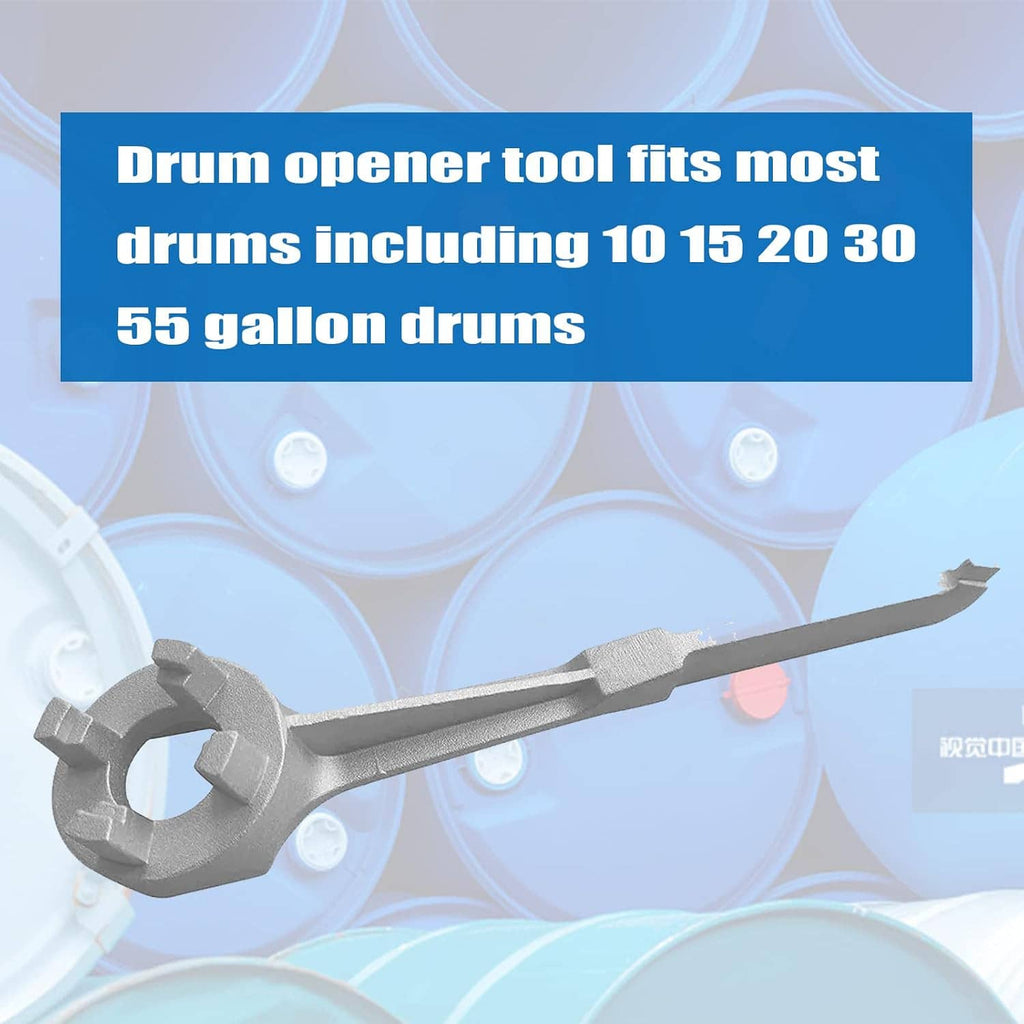 Aluminum drum bung wrench, long handle with round socket head for drum bungs