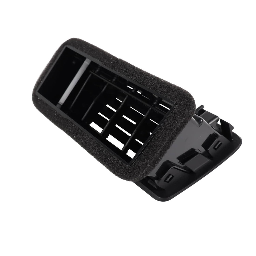 Dashboard A/C air vent grille, angled front with louver channels and foam edge.
