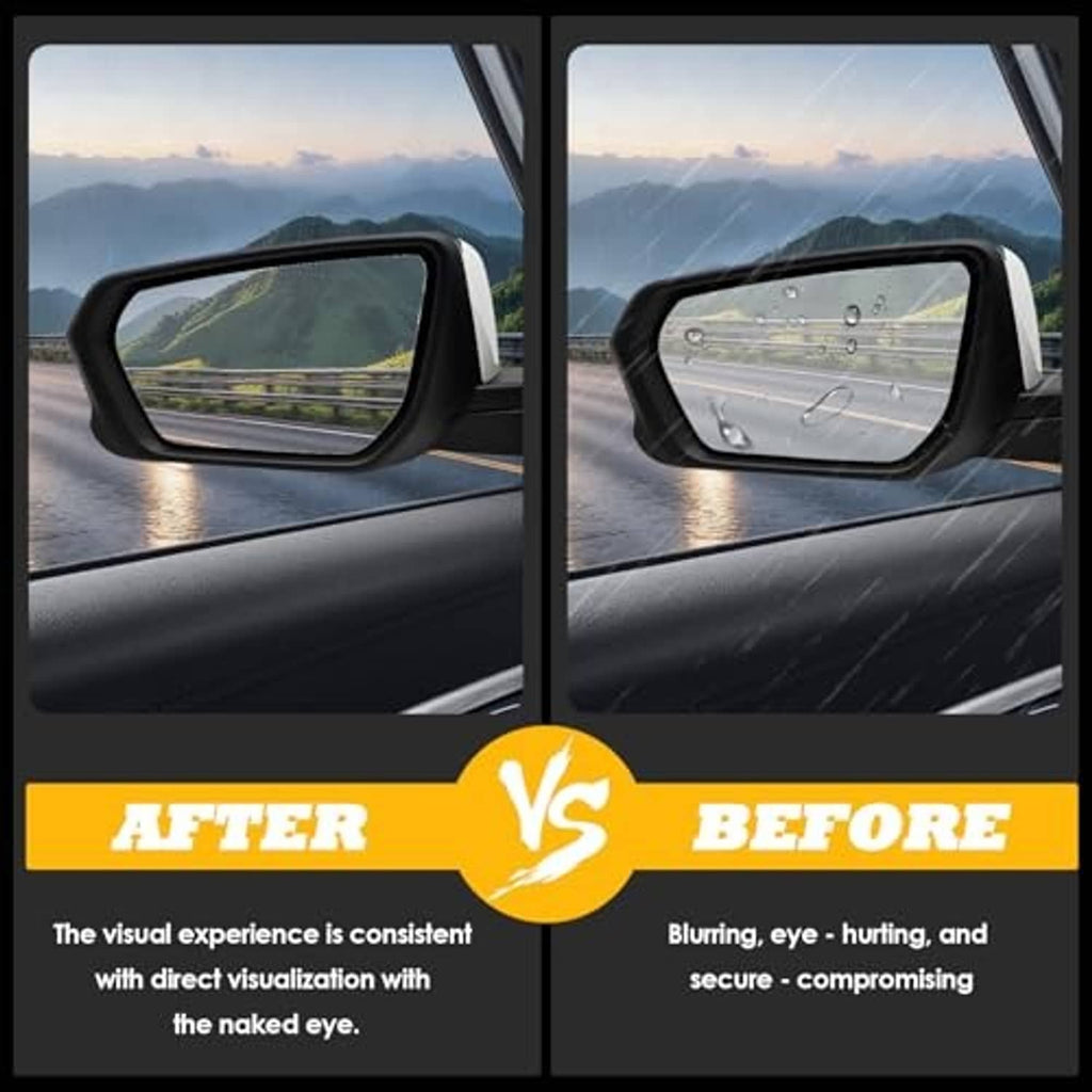 Left driver side mirror on door with clear reflective glass
