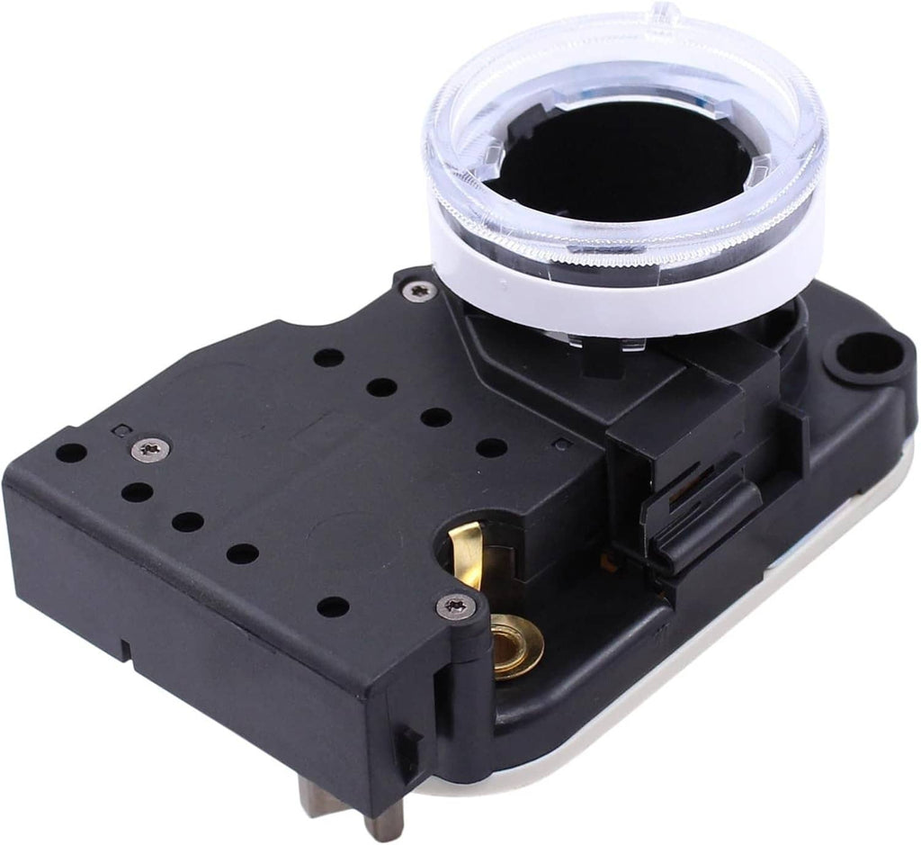 Ignition switch lock cylinder assembly with black housing and brass key barrel