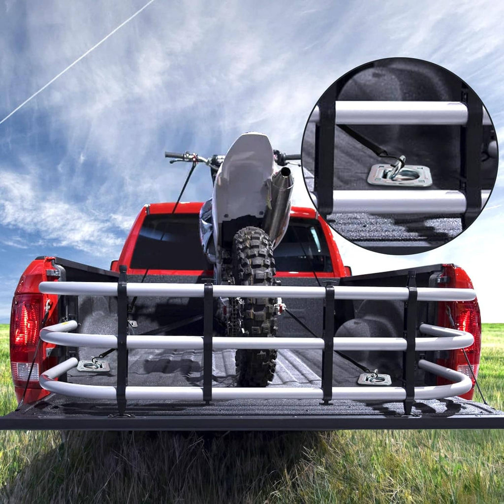 Recessed D-ring anchor plate with D-ring fitting on a trailer cargo platform