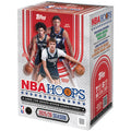 NBA Hoops 2025-26 factory sealed value box, red-and-white striped design