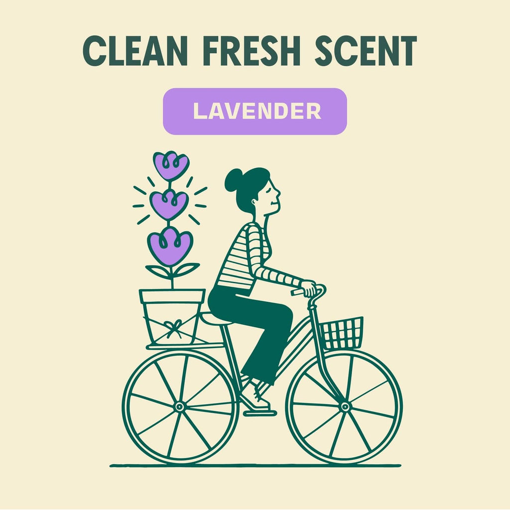Lavender scent badge for floor cleaner