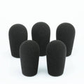 Lefxmophy mic muff replacement foam windshields, 5-pack, dark gray