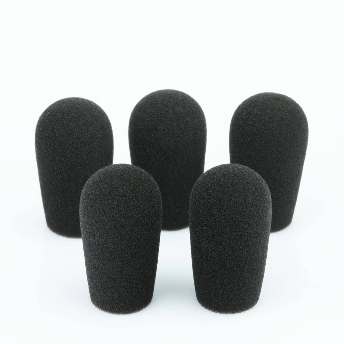 Lefxmophy mic muff replacement foam windshields, 5-pack, dark gray
