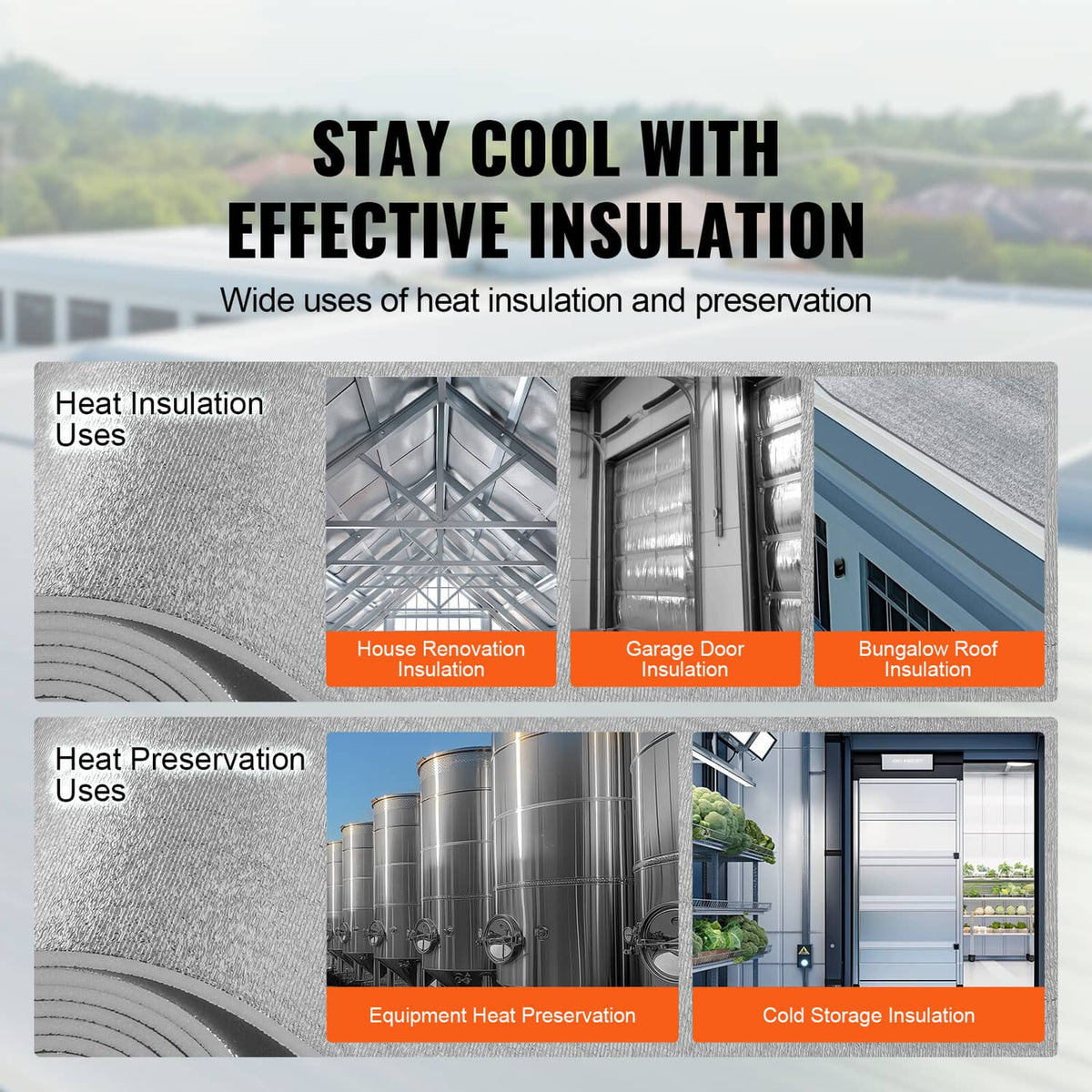 Silver radiant barrier insulation roll for heat insulation and preservation