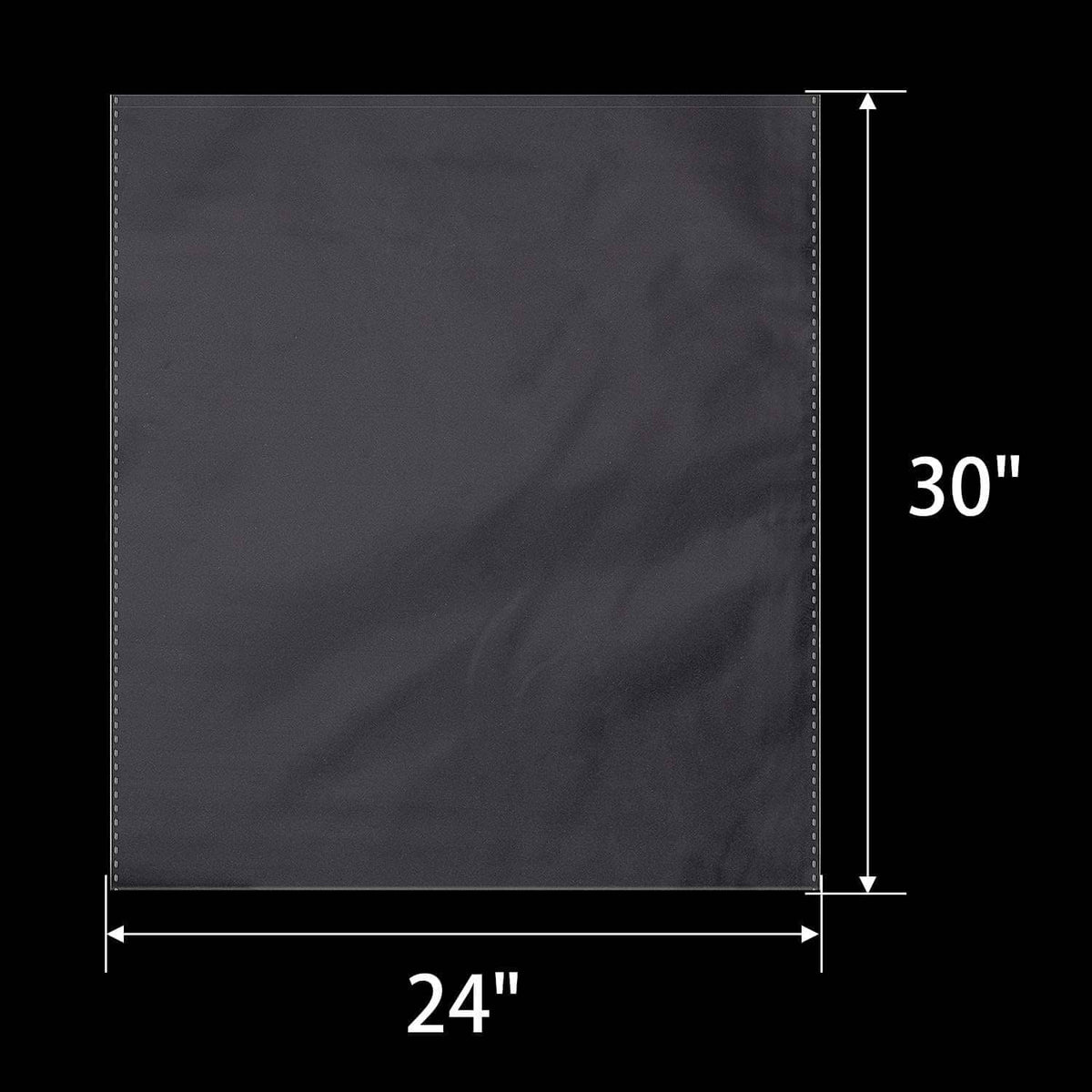 Basket bag size dimensions: 24 in wide and 30 in tall.