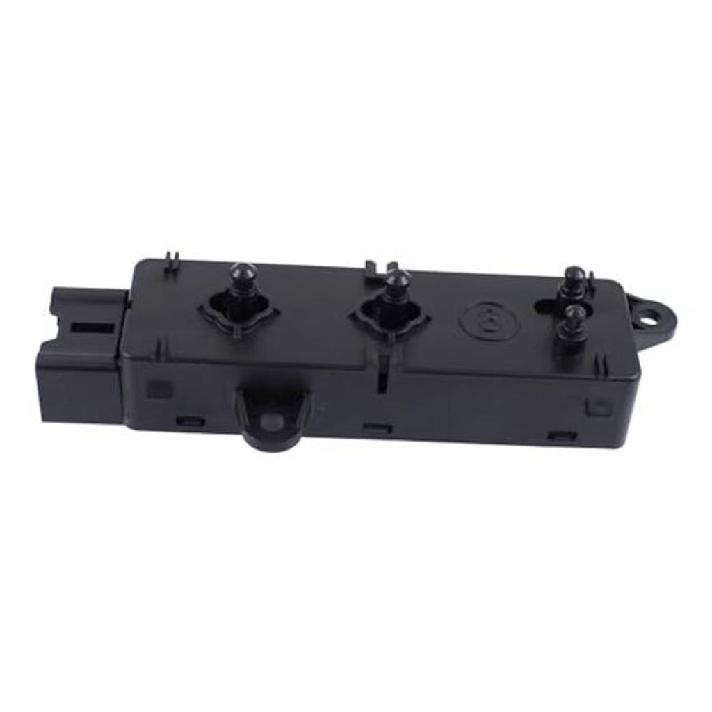 Power seat control switch module with four round buttons and mounting tabs