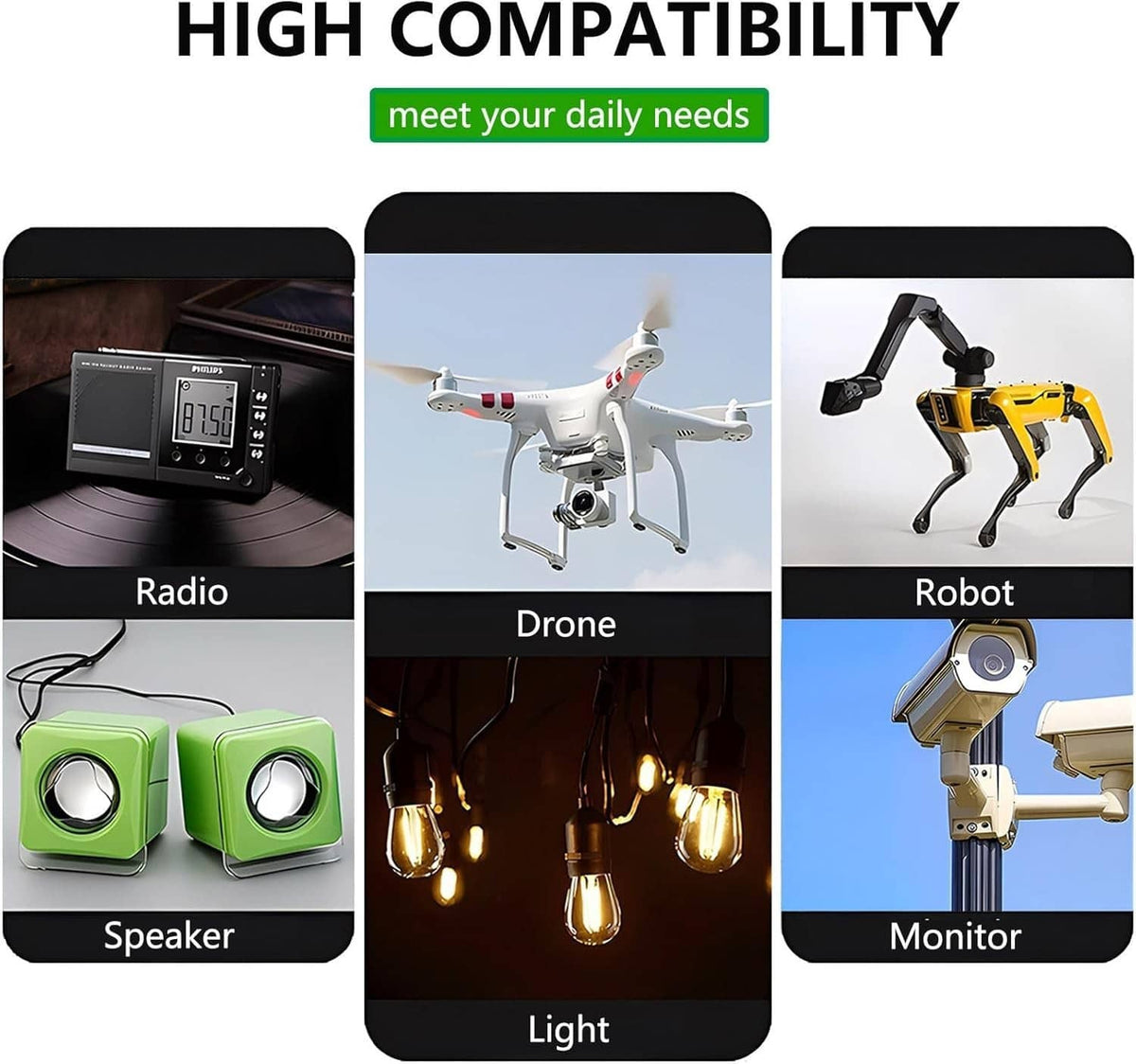 DC step-down converter promoted for compatible electronics like radio, drone, and robot