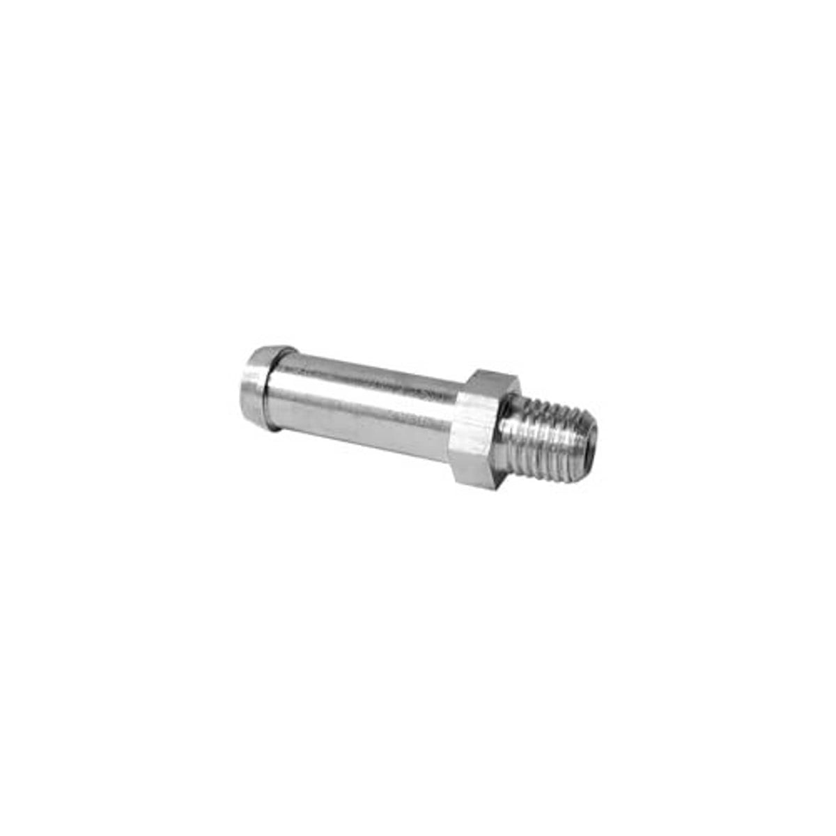 Aluminum hose barb nipple fitting with 1/16 NPT external threads