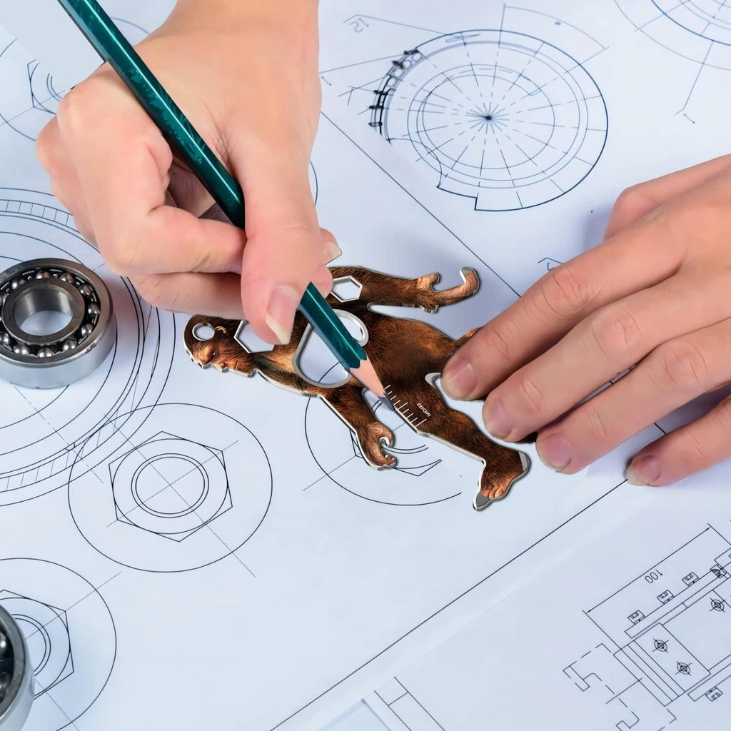 Sasquatch multi-tool with bit and ruler for measuring and quick fixes