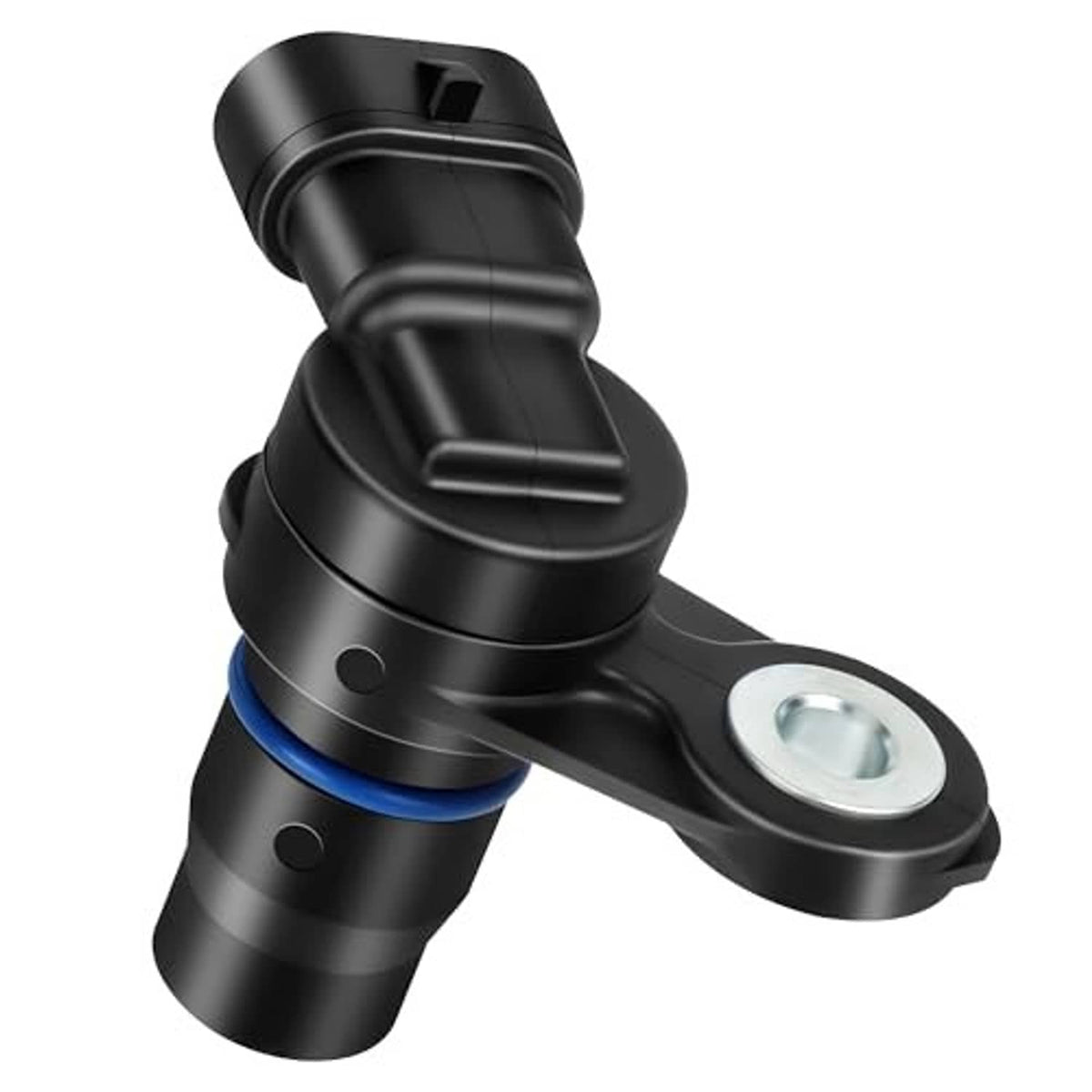 Camshaft position sensor with blue O-ring and round mounting hole bracket