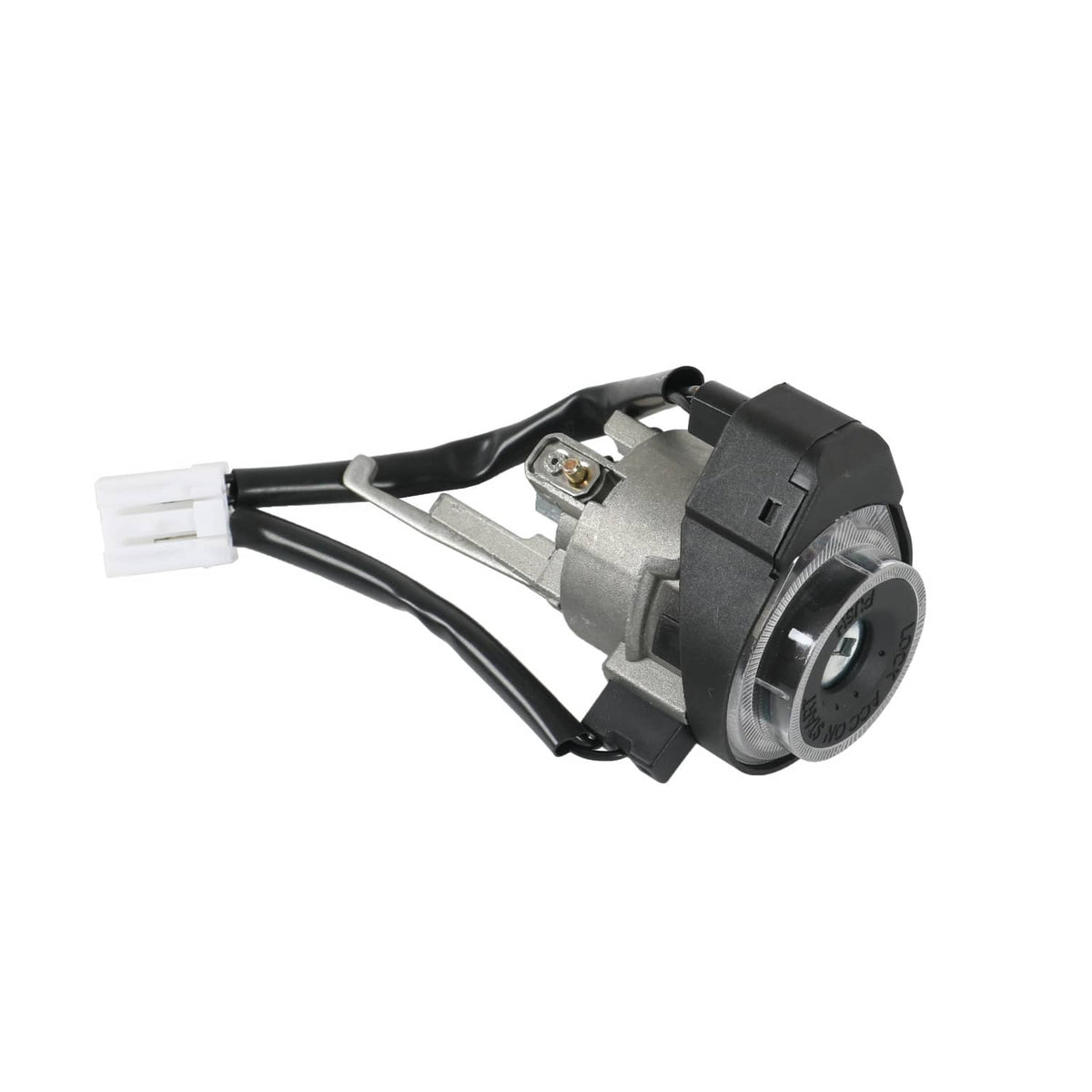 Ignition lock cylinder switch with wiring and mounted lock cylinder