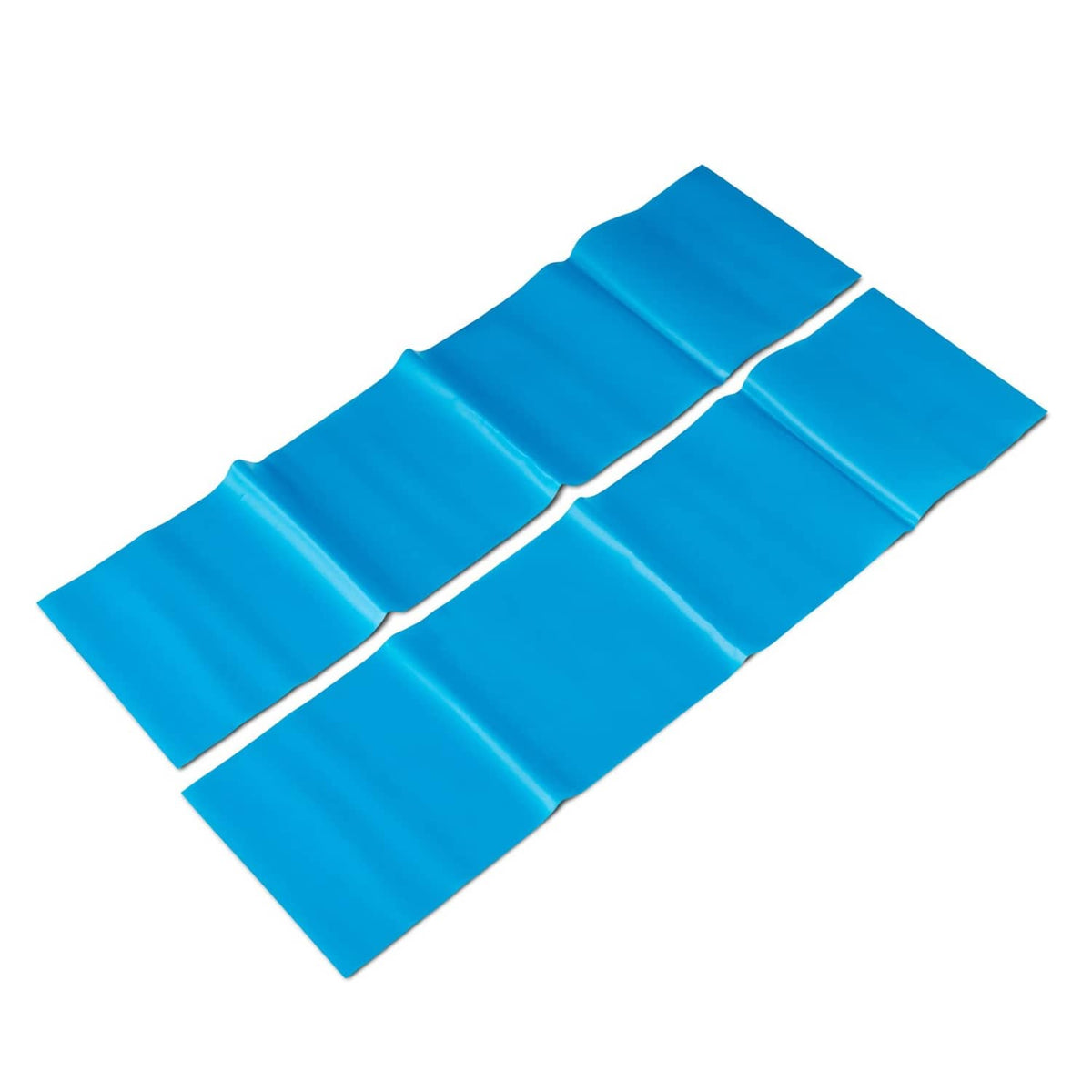 Blue vinyl repair patch strips, folded sheets