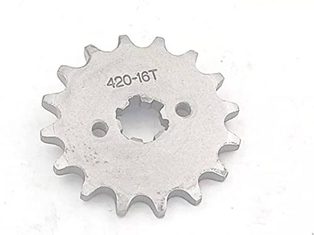 420-16T motorcycle front sprocket wheel with center splined hole, steel
